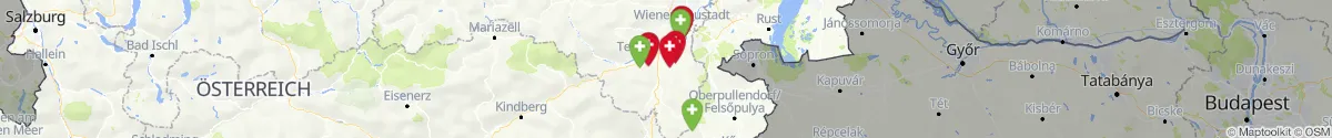 Map view for Pharmacies emergency services nearby Hochwolkersdorf (Wiener Neustadt (Land), Niederösterreich)